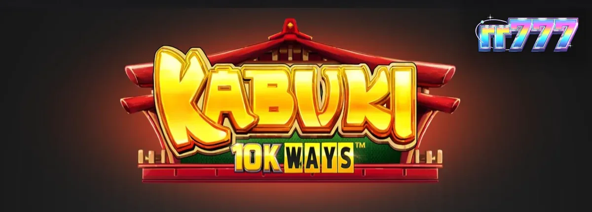 Tampilan visual slot Kabuki 10k Ways dengan latar belakang hutan bambu dan simbol teater Jepang